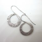 Thai Hill Tribe Earrings Fine Silver Classic Stylish Stunning Hammered