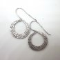 Thai Hill Tribe Earrings Fine Silver Classic Stylish Stunning Hammered