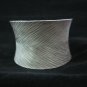 Fine Silver Bracelet Bangle Cuff Vintage Scratch patterns Silber Armband B31