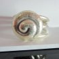 Fine Silver Rings Hill tribe Karen Argento Anello Vintage Snail Spiral Roll L09