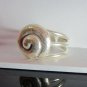 Fine Silver Rings Hill tribe Karen Argento Anello Vintage Snail Spiral Roll L09