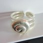 Fine Silver Rings Hill tribe Karen Argento Anello Vintage Snail Spiral Roll L09