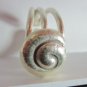 Fine Silver Rings Hill tribe Karen Argento Anello Vintage Snail Spiral Roll L09