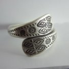 Fine Silver Rings Hill tribe Karen Argento Anello Band Tribal Engrave Rolle L37