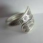 Fine Silver Rings Hill tribe Karen Argento Anello Band Tribal Engrave Rolle L37