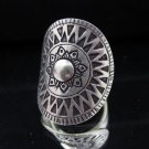 Fine Silver Rings Solid Hill tribe Thailand Karen Tribal Gothic Argento Anello