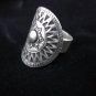 Fine Silver Rings Solid Hill tribe Thailand Karen Tribal Gothic Argento Anello