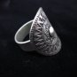 Fine Silver Rings Solid Hill tribe Thailand Karen Tribal Gothic Argento Anello