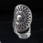 Fine Silver Rings Solid Hill tribe Thailand Karen Tribal Gothic Argento Anello