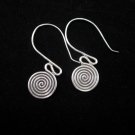 Thai Hill Tribe Earrings Fine Silver Ohrringe Silber Schmuck Spirale ER145