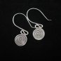 Thai Hill Tribe Earrings Fine Silver Ohrringe Silber Schmuck Spirale ER145