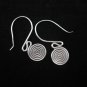 Thai Hill Tribe Earrings Fine Silver Ohrringe Silber Schmuck Spirale ER145