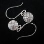 Thai Hill Tribe Earrings Fine Silver Ohrringe Silber Schmuck Spirale ER145