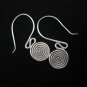 Thai Hill Tribe Earrings Fine Silver Ohrringe Silber Schmuck Spirale ER145