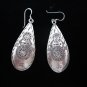Thai Hill Tribe Earrings Fine Silver Tibet Ancient Tribal engraved Ohrringe ER78