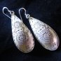 Thai Hill Tribe Earrings Fine Silver Tibet Ancient Tribal engraved Ohrringe ER78