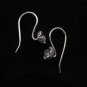 Fine Silver Earrings Ohrringe Schmuck Argento Vintage tiny small flower x3 pairs
