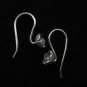 Fine Silver Earrings Ohrringe Schmuck Argento Vintage tiny small flower x3 pairs