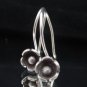 Fine Silver Earrings Ohrringe Schmuck Argento Vintage tiny small flower x3 pairs