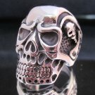 Fashion Stainless Steel Ring Size 9 Skull Biker Corpse il cranio anello ringe 3