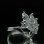 Fashion Brass Ring Size 7 Precious Woman White CZ Charm Wedding anello ringe 10