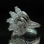 Fashion Brass Ring Size 7 Precious Woman White CZ Charm Wedding anello ringe 11