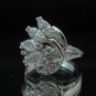 Fashion Brass Ring Size 7 Precious Woman White CZ Charm Wedding anello ringe 11