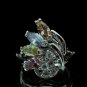 Fashion Brass Ring Size 7 Precious Woman Multi color CZ Wedding anello ringe 8