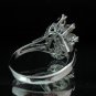 Fashion Brass Ring Size 7 Precious Woman Multi color CZ Wedding anello ringe 8
