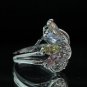 Fashion Brass Ring Size 7 Precious Woman Multi color CZ Wedding anello ringe 8