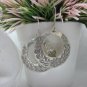 Thai Hill Tribe Earrings Pure Fine Silver Ethnic Round Olive Winner Theme  R535