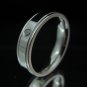 Fashion Stainless Steel Ring Size 8 Woman Men Band Wedding CZ anello ringe 12
