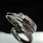 Fashion Stainless Steel Ring Size 8 Woman Men Band Wedding CZ anello ringe 13