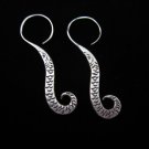 Thai Hill Tribe Earrings Fine Silver Fancy Shrimp Ohrringe Silber Schmuck ER151
