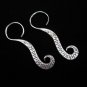 Thai Hill Tribe Earrings Fine Silver Fancy Shrimp Ohrringe Silber Schmuck ER151