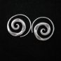 Thai Hill Tribe Earrings Fine Silver Ohrringe Schmuck Spirale Vintage ER147