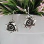 Thai Hill Tribe Earrings Pure Fine Silver Ethnic Flower Bridal Friend Party R531