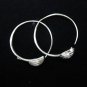 Thai Hill Tribe Earrings Fine Silver karen tribal spiral down ER183