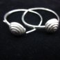 Thai Hill Tribe Earrings Fine Silver karen tribal spiral down ER183