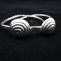 Thai Hill Tribe Earrings Fine Silver karen tribal spiral down ER183