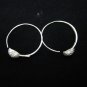 Thai Hill Tribe Earrings Fine Silver karen tribal spiral down ER183