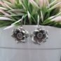 Thai Hill Tribe Earrings Pure Fine Silver Ethnic Cute Charms Flower R520