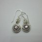Thai Hill Tribe Earrings Pure Fine Silver Ethnic Charming Round Star R534
