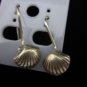 Fine Silver Earrings Ethno Argento Orecchini Dangle Shell Fashion Hooks