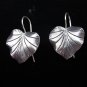 Thai Hill Tribe Earrings Fine Silver karen Tribal leaf nature ER137