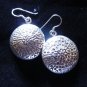 Thai Hill Tribe Earrings Fine Silver Tribal Dangle Round Dome Floral