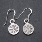 Thai Hill Tribe Stud Earrings Pure Fine Silver Ethnic Round Little Dangle R528