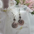 Thai Hill Tribe Earrings Pure Fine Silver Ethnic Little Cute Spiral R533