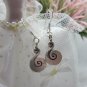 Thai Hill Tribe Earrings Pure Fine Silver Ethnic Little Cute Spiral R533