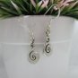 Thai Hill Tribe Earrings Pure Fine Silver Ethnic Little Cute Spiral R533